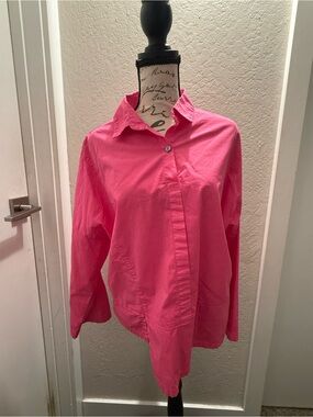 Eleven Stitch Design Bright Pink Single Button Shirt